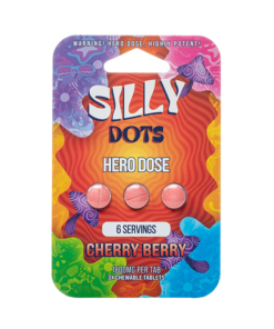 purple organics silly dots